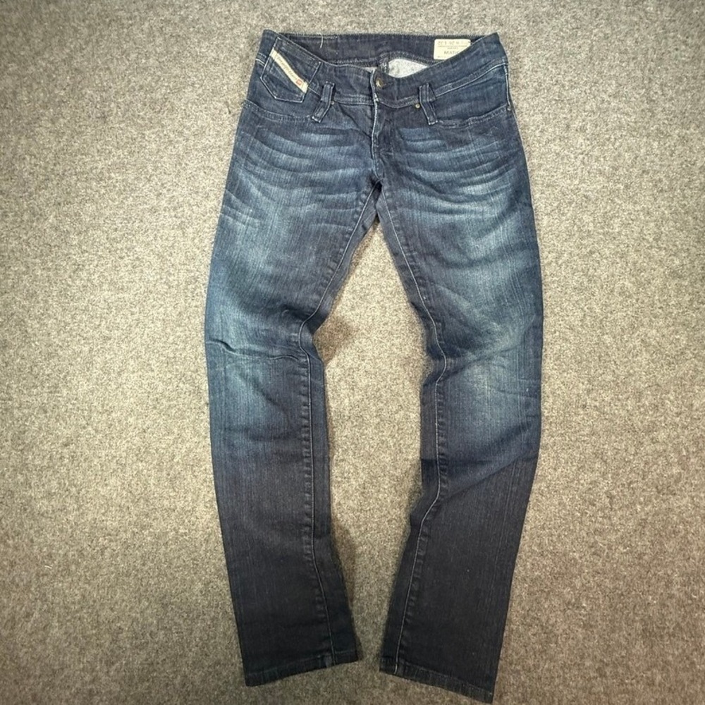 Diesel Matic‎ Jeans Womens 26x32 Dark Wash Slim Straight Stretch Denim Italy